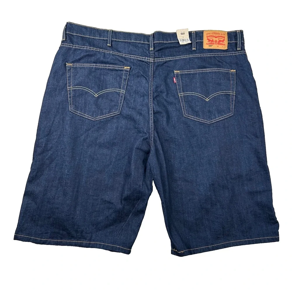 Levis 569 Shorts Mens 48 Blule Jean Denim Loose Straight Jorts 11